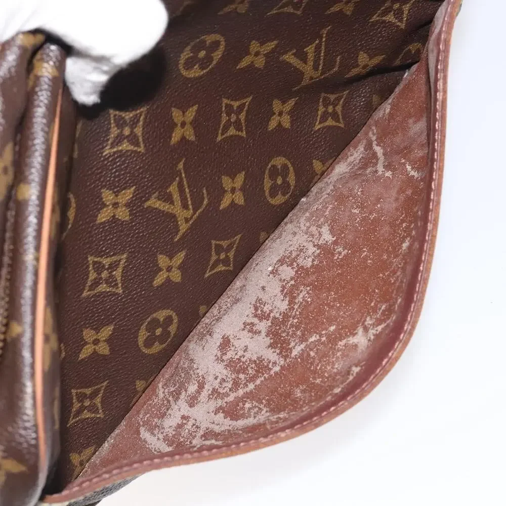 Louis Vuitton Monogram Compiegne 28 Clutch Bag Brown